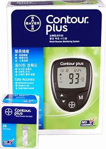 Blood Glucose Monitor - Contour Plus with 25 strips free