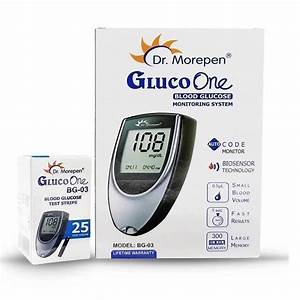 Blood Glucose Monitor - Dr Morepen with 25 Strips free